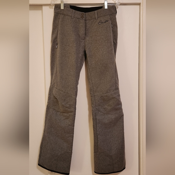 Women's Gray Softshell Snowpants Size 6 - Picture 4 of 8